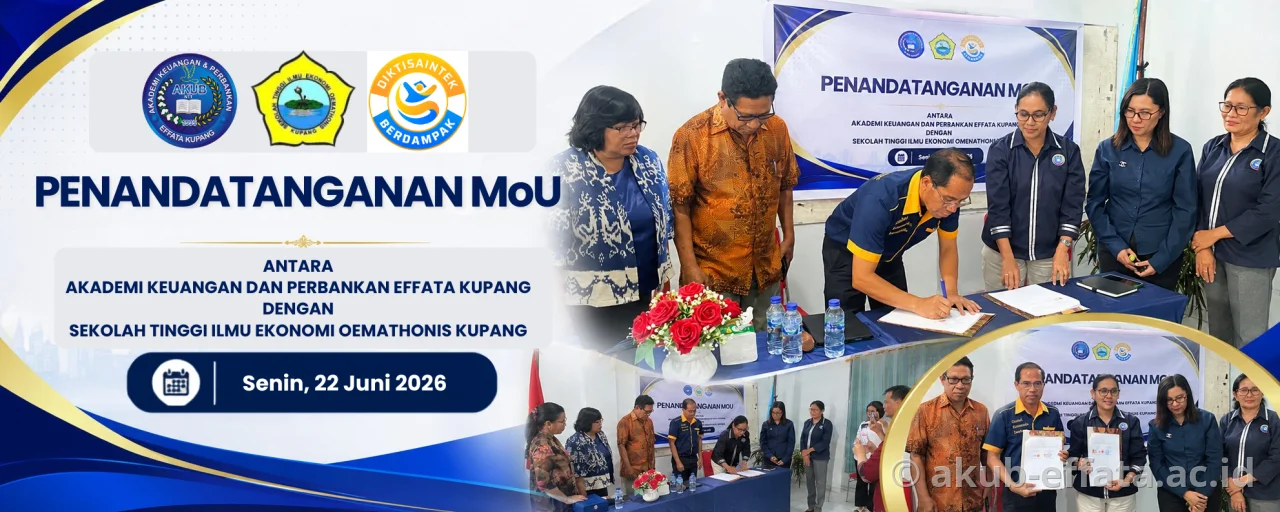 AKUB Effata Kupang dan STIE Oemathonis Kupang Tandatangani MoU Penguatan Tri Dharma Perguruan Tinggi